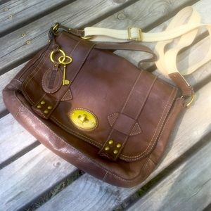 Fossil crossbody, leather